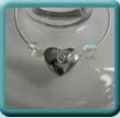 Diamante Heart Wine Glass Charm