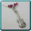 Electric Guitar Wine Glass Charm