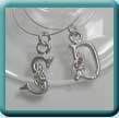 Jewelled Initials Wine Glass Charms