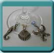 Seashore Wine Glass Charms