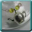 Teapot Wine Glass Charm