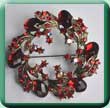 Sparkly Wreath Brooch/Wrap Clip