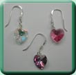 Crystal Heart Earrings