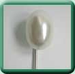 Oval Imitation Pearl Tie Pin