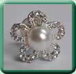 Pearl Centred Daisy Tie Tack