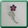 Curled Leaf Flower Brooch/Wrap Clip