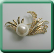 Pearl Swag Brooch/Wrap Clip