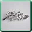 Crystal Branch Brooch/Wrap Clip