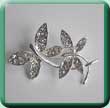 Double Dragonfly Brooch/Wrap Clip