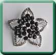 Star Flower Cluster Brooch/Wrap Clip