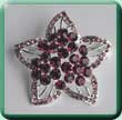 Star Flower Cluster Brooch/Wrap Clip