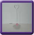 Glass Heart Name Card Holder