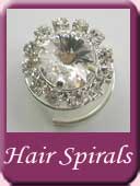 Hair Spirals, twists, jewels, gems, coils