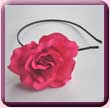 Fabric Rose Fascinator/Hair Band