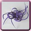 Purple Loopy Lou Fascinator