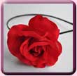 Fabric Rose Fascinator/Hair Band