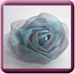 Teal Rose Fold Fascinator Hair Clip