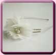 Ivory Floaty Crystal Flower Alice Band