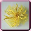 Yellow Feather Windmill Fascinator