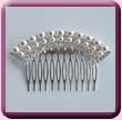 Pearl Crystal Curve Comb