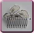 Pearl Dot Leaves Hair Comb