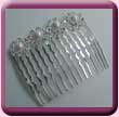 Pearl Diamante Flower Comb