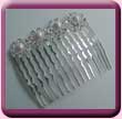 Pearl Diamante Flower Comb