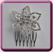 Flower Dot Flower Hair Comb