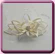 Cream Diamante Oval Loops Fascinator