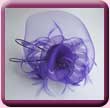 Purple Flamboyant Flower Fascinator