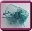 Teal Flamboyant Flower Fascinator