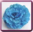 Turquoise Frilly Rose Fascinator