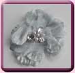 Silver Grey Jewel Flower Fascinator