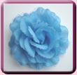 Turquoise Satin Rose Fascinator