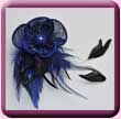 Blue Sinamay Flower Fascinator