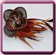 Brown Sinamay Flower Fascinator