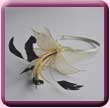 Cream Sinamay Lily Fascinator