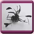 Black Triple Sinamay Rose Fascinator