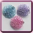 Seed Bead Flower Hair Clip