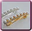 Pearl Dot Rectangle Hair Clip