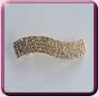 Diamante Wave Gold Barrette