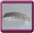 Large 5 Row Diamante Silver Hair Clip