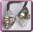 Chunky Crystal Bow Hair Elastic