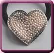 Pearl Encrusted Heart Hair Elastic