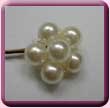 Beaded Pearl Flower Hair Grip