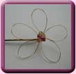 Large Wire Flower Hair Grip