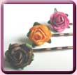 Paper Rose Hair Grips