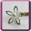 5 Petal Flower Pearl Hair Grip