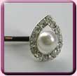 Pearl Centred Drop Hair Grip