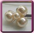 Triple Pearl Cluster Hair Grip